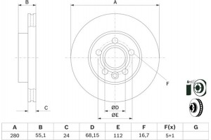 Bosch Δισκόπλακα - 0 986 478 846