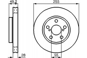 Bosch Δισκόπλακα - 0 986 478 858