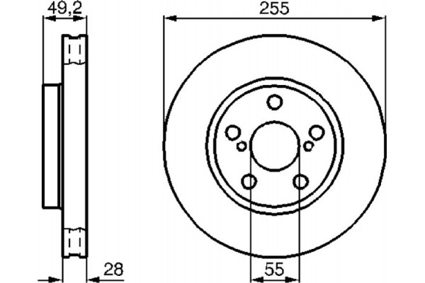 Bosch Δισκόπλακα - 0 986 478 858