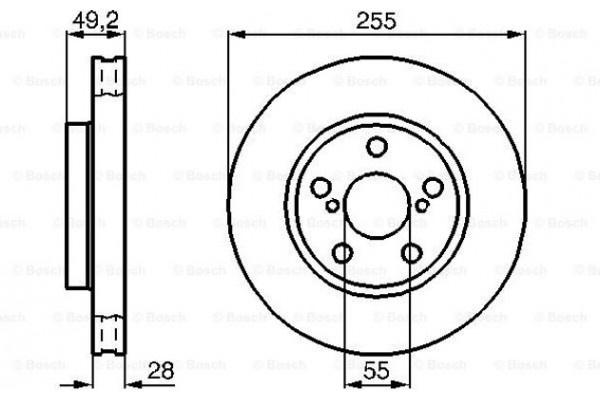 Bosch Δισκόπλακα - 0 986 478 858