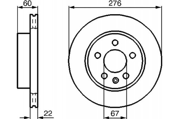 Bosch Δισκόπλακα - 0 986 478 861