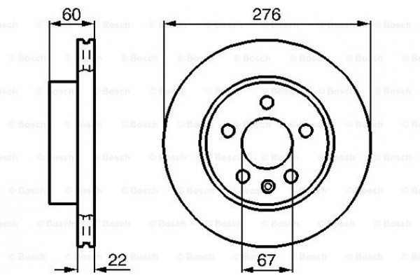 Bosch Δισκόπλακα - 0 986 478 861