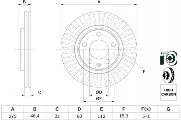 Bosch Δισκόπλακα - 0 986 478 869