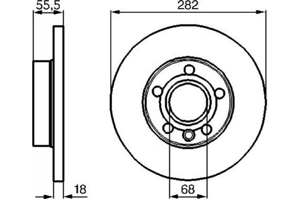 Bosch Δισκόπλακα - 0 986 478 870