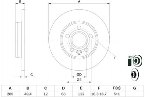 Bosch Δισκόπλακα - 0 986 478 871