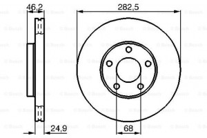 Bosch Δισκόπλακα - 0 986 479 C81