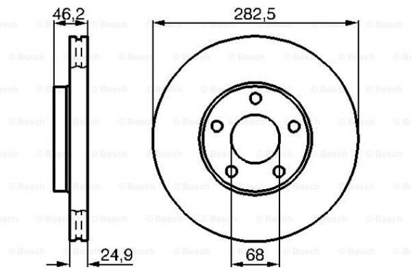 Bosch Δισκόπλακα - 0 986 479 C81