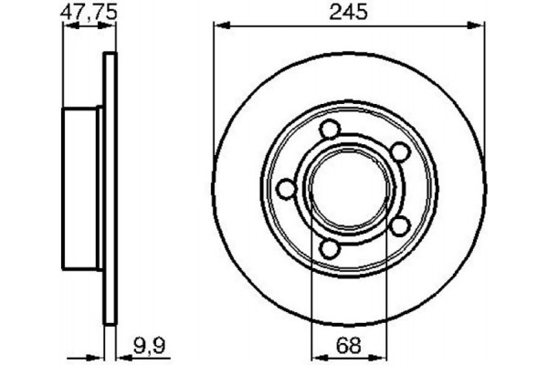 Bosch Δισκόπλακα - 0 986 478 888