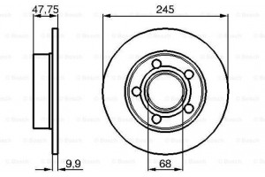 Bosch Δισκόπλακα - 0 986 478 888