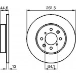 Bosch Δισκόπλακα - 0 986 478 889