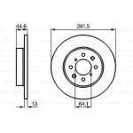 Bosch Δισκόπλακα - 0 986 478 889