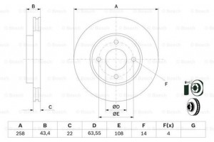 Bosch Δισκόπλακα - 0 986 478 892