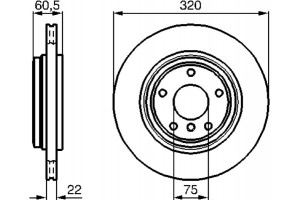Bosch Δισκόπλακα - 0 986 478 975