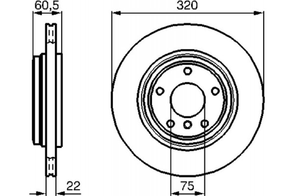 Bosch Δισκόπλακα - 0 986 478 975