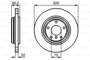Bosch Δισκόπλακα - 0 986 478 975