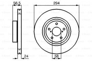 Bosch Δισκόπλακα - 0 986 478 977