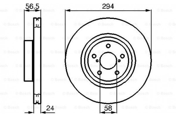 Bosch Δισκόπλακα - 0 986 478 977