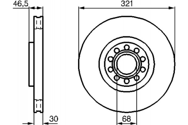 Bosch Δισκόπλακα - 0 986 478 985