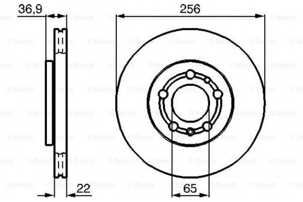 Bosch Δισκόπλακα - 0 986 478 988