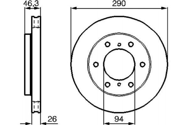 Bosch Δισκόπλακα - 0 986 478 990