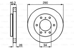 Bosch Δισκόπλακα - 0 986 478 990