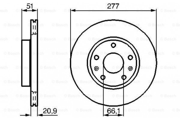 Bosch Δισκόπλακα - 0 986 478 992