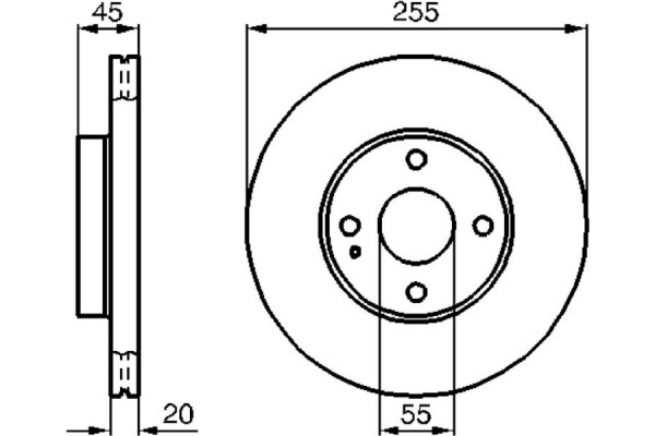 Bosch Δισκόπλακα - 0 986 478 996
