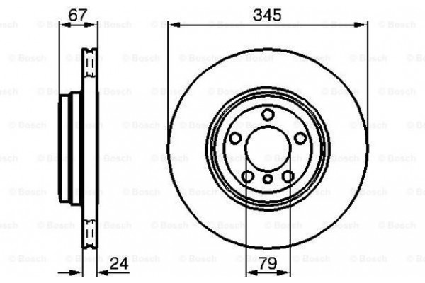 Bosch Δισκόπλακα - 0 986 479 005