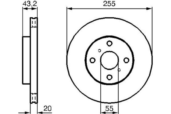 Bosch Δισκόπλακα - 0 986 479 012