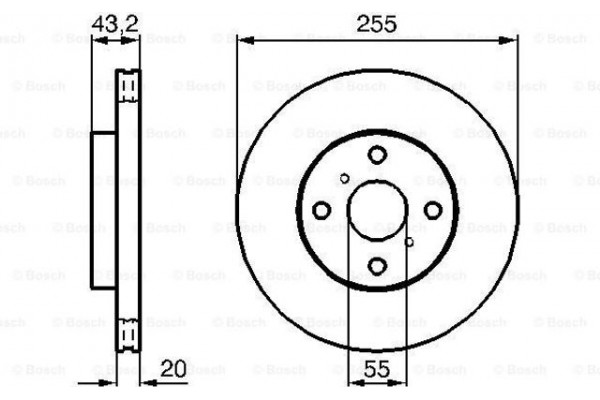 Bosch Δισκόπλακα - 0 986 479 012