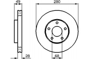 Bosch Δισκόπλακα - 0 986 479 030