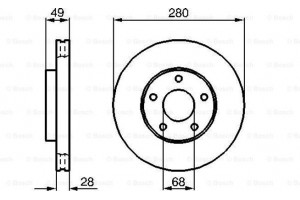 Bosch Δισκόπλακα - 0 986 479 030