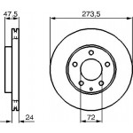 Bosch Δισκόπλακα - 0 986 479 034