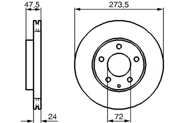 Bosch Δισκόπλακα - 0 986 479 034