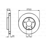 Bosch Δισκόπλακα - 0 986 479 034