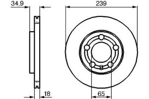 Bosch Δισκόπλακα - 0 986 479 036