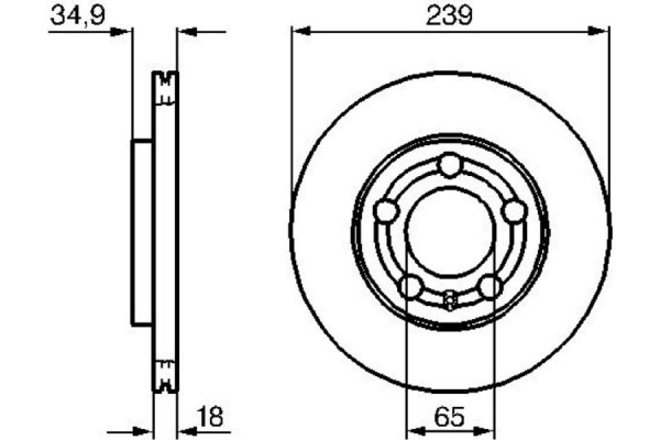 Bosch Δισκόπλακα - 0 986 479 036