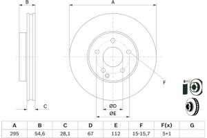 Bosch Δισκόπλακα - 0 986 479 039