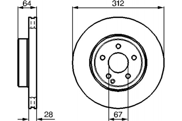 Bosch Δισκόπλακα - 0 986 479 040