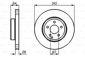 Bosch Δισκόπλακα - 0 986 479 040