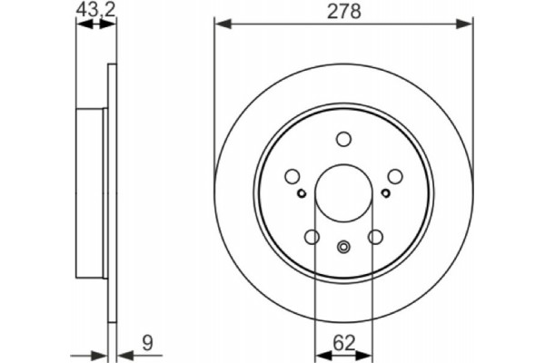 Bosch Δισκόπλακα - 0 986 479 047