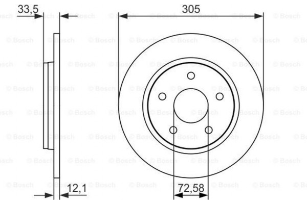 Bosch Δισκόπλακα - 0 986 479 050