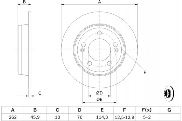 Bosch Δισκόπλακα - 0 986 479 052
