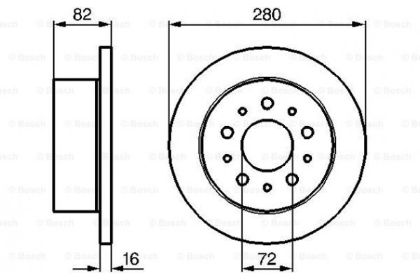 Bosch Δισκόπλακα - 0 986 479 065