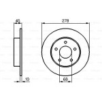 Bosch Δισκόπλακα - 0 986 479 B64