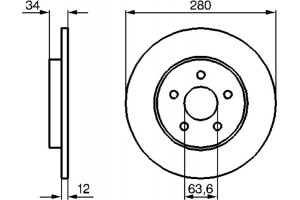 Bosch Δισκόπλακα - 0 986 479 068