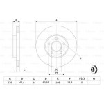 Bosch Δισκόπλακα - 0 986 479 B66