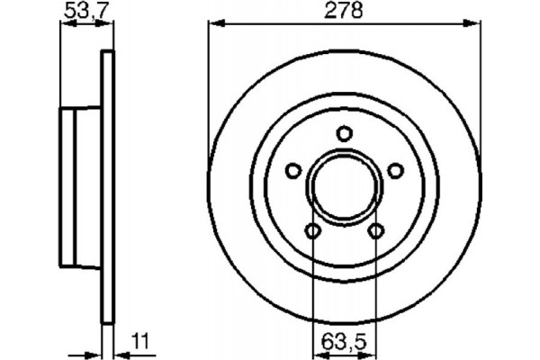 Bosch Δισκόπλακα - 0 986 479 070