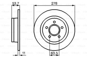 Bosch Δισκόπλακα - 0 986 479 070