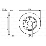 Bosch Δισκόπλακα - 0 986 479 B67